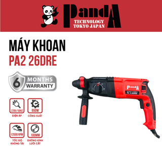 Máy khoan búa cầm tay đa năng Panda PA2_26DRE công suất 850W kèm hộp nhựa đủ bộ phụ kiện - hàng chính hãng