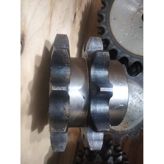 Nhông đôi 60 13 răng .nhông đôi có gù 1 bên. sên xích đôi