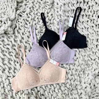 Áo lót ren không gọng k đệm bản 3 khuy mặc ôm ngực thoải mái Evalover