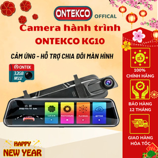 Camera hành trình ONTEKCO KG10 PRO có wifi, màn hình 10 inh, Full HD 1080p, ghi hình trước sau, BH 12 tháng - ONTEKCO