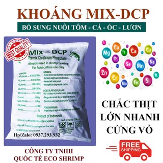 1 bao - khoáng tạt mix dcp - bổ sung khoáng chất cần thiết cho - tôm - cá - lươn - ốc