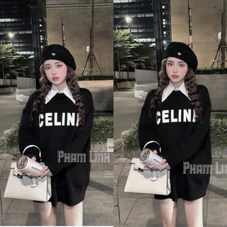 Áo Nỉ Celi Phối Cổ Sơ Mi
