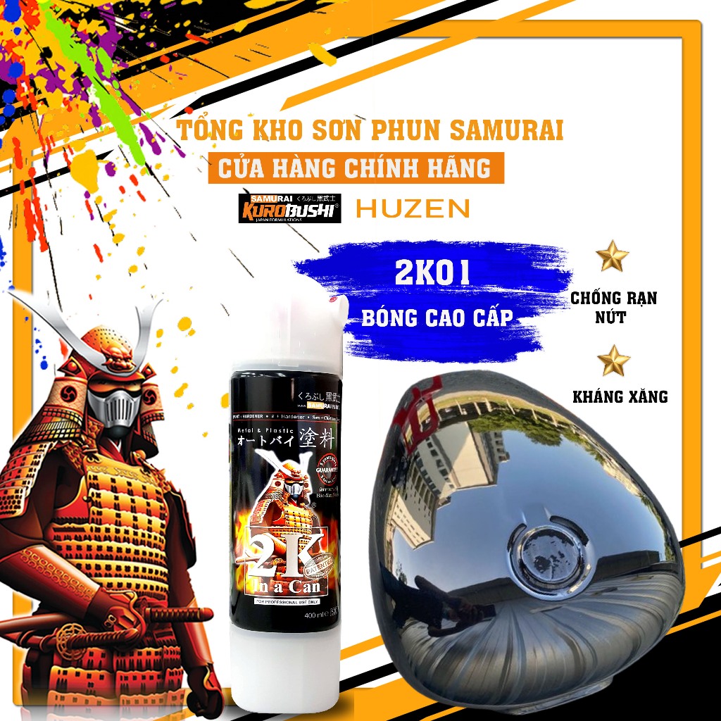 Sơn Samurai 2K01 bóng cao cấp- Huzen Việt Nam