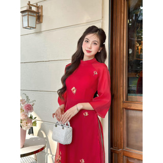 Tet holiday | áo dài như ý tự thiết kế sang trọng cao cấp.