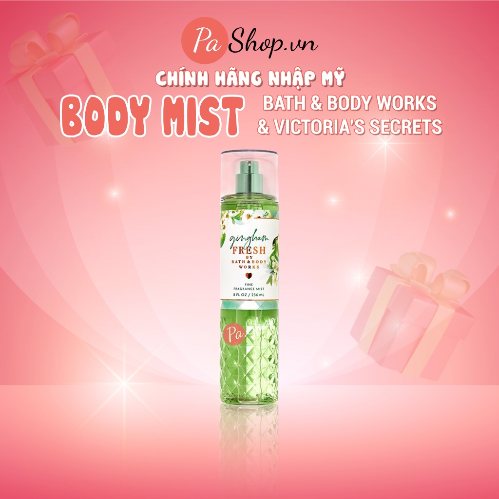 Body mist Gingham Fresh xịt thơm toàn thân