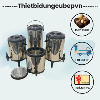 { CHUẨN LOẠI 1 DÀY INOX 304 } Bình ủ trà, trà sữa giữ nhiệt nóng lạnh 4 size