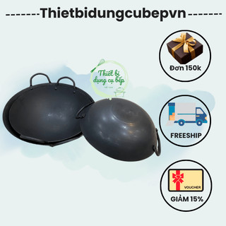 Chảo thép 2 quai size 40 ( chuyên dụng cho nhà hàng )