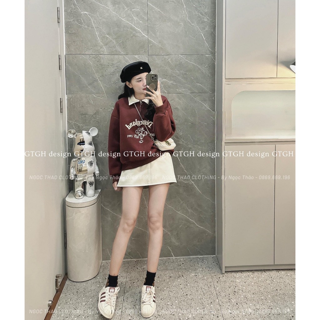 Siuu phẩm áo nỉ lót lông Mickey nổi so hottt freesize nhiều màu