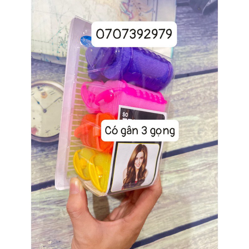 Lô mút moust quấn tóc uốn hộp 8 cái màu ngẫu nhiên🥰🥰