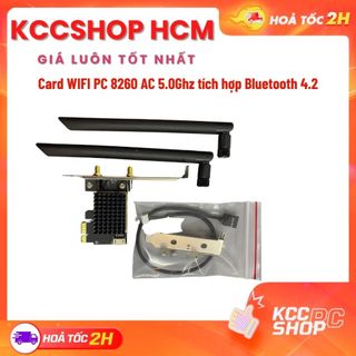 Card wifi pc 8260 ac 5.0ghz tích hợp bluetooth 4.2