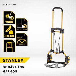 Xe đẩy hàng 2 bánh gấp gọn Stanley FT580  tải trọng 70kgs Hàng chính hãng