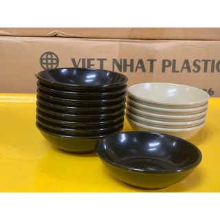 Bát để nước chấm Việt Nhật 1222, Chén đựng gia vị tương ớt các loại nước sốt quán ăn quán nướng, Đĩa chấm nhựa