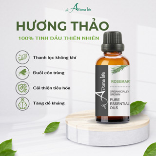 Tinh Dầu Thiên Nhiên AROMA LIFE Hương Thảo Rosemary Oil Tạo Mùi Thơm Xông Phòng Chính Hãng