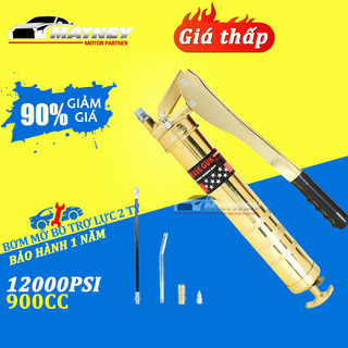 MATNEY bơm mỡ cầm tay 900cc bơm mỡ bò trợ lực 2 ty bơm mỡ bò cầm tay dùng cho mỡ sâu mỡ nhồi chất liệu thép