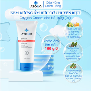 Kem dưỡng ẩm hữu cơ chuyên biệt Atono2 Oxygen Cream cho bé 160g (0+), chuyên dành cho da khô ngứa Made in Korea
