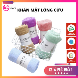 Khăn mặt lông cừu xuất hàn kt 30*50 cm
