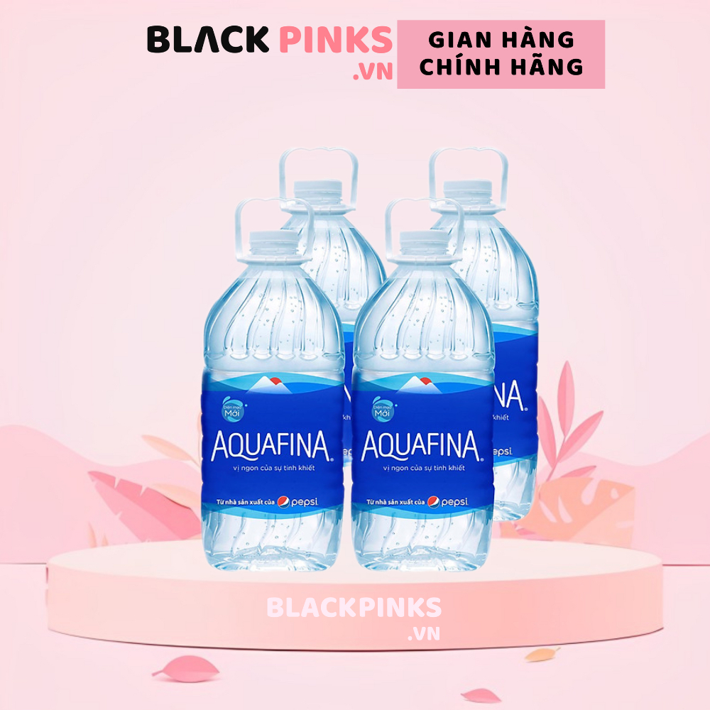 Thùng 4 chai/ 1 chai nước uống tinh khiết Aquafina chai 5L