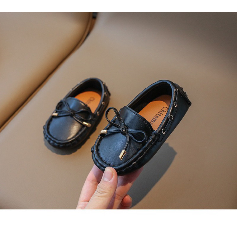 Giày Lười Da Cho Bé Sz 21-35