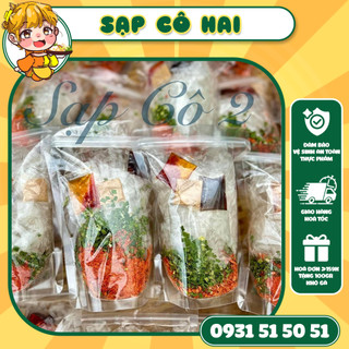 Combo 10 bánh tráng mix sốt bò 5 vị full topping - thơm ngon, ăn vặt siêu cuốn