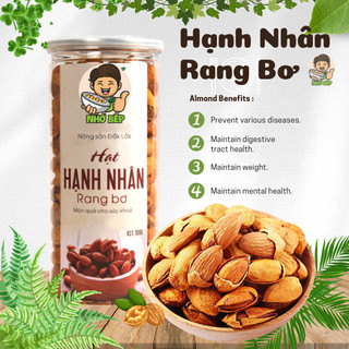 Hạnh nhân rang bơ vỏ mỏng nhập khẩu mỹ hộp 500gram - nhớ bếp