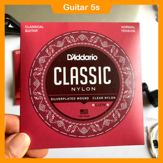 Bộ 6 Dây đàn Guitar Classic D'Addario EJ27N (Dây nilon)