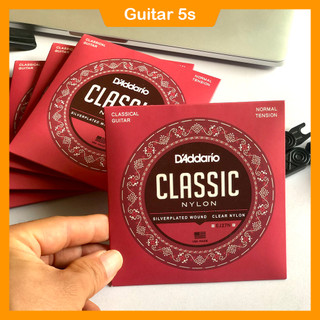 Bộ 6 Dây đàn Guitar Classic D'Addario EJ27N (Dây nilon)