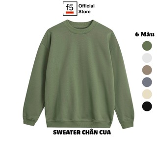 Áo sweater unisex trơn chất liệu nỉ chân cua cao cấp