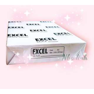 Set giấy Excel A4, A5 (100-200 tờ) định lượng 70, 80,