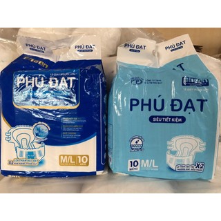 Tã bỉm dán phú đạt có vách siêu thấm hút size ml xl từ 50-100 kg