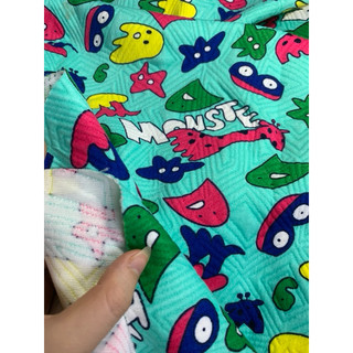 Vải nỉ trần bông cotton (Khổ 1m7) | 5 Mẫu Hoạ Tiết