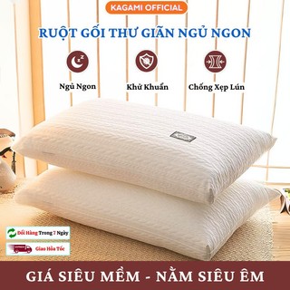 Ruột Gối Đầu Kagami Cao Cấp Chất Liệu Sợi Polyester Bông Lụa Chống Xẹp Lún