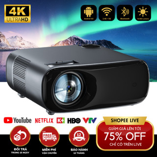 Máy Chiếu 4K Androi KAW XMAX10 Chiếu Siêu Nét, Xem Phim Giải Trí, Dạy Học, Văn Phòng, Bóng Đá