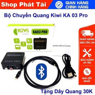Bộ Chuyển Âm Thanh TV Cổng Quang Optical Sang Audio AV (RCA) Tặng Kèm Dây Quang - Hỗ Trợ Kết Nối Bluetooth - KA03 Pro