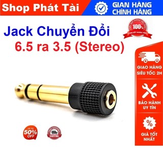JACK CHUYỂN 6.5 MM RA 3.5 MM, Giắc Chuyên Dùng Cho Mixer F4 F7, Jack Chuyển Tai Nghe Loại Tốt