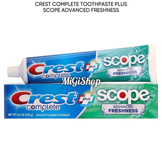 Kem Đánh Răng Crest Complete Toothpaste Plus Scope Advanced Freshness 232g