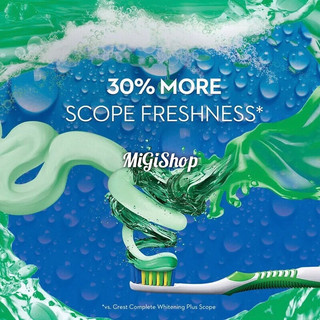 Kem Đánh Răng Crest Complete Toothpaste Plus Scope Advanced Freshness 232g