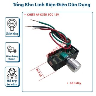 Điều tốc 12v -Bộ điều chỉnh tốc độ máy bơm mini - Chiết áp 12v