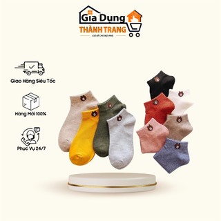 Combo 5 đôi tất gấu hót hít đủ màu thời trang