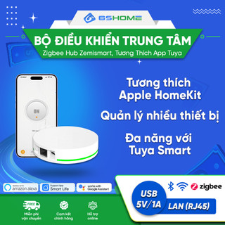 Bộ Điều Khiển Trung Tâm Nhà Thông Minh Zigbee Tuya, Zemismart Tương Thích Apple Homekit
