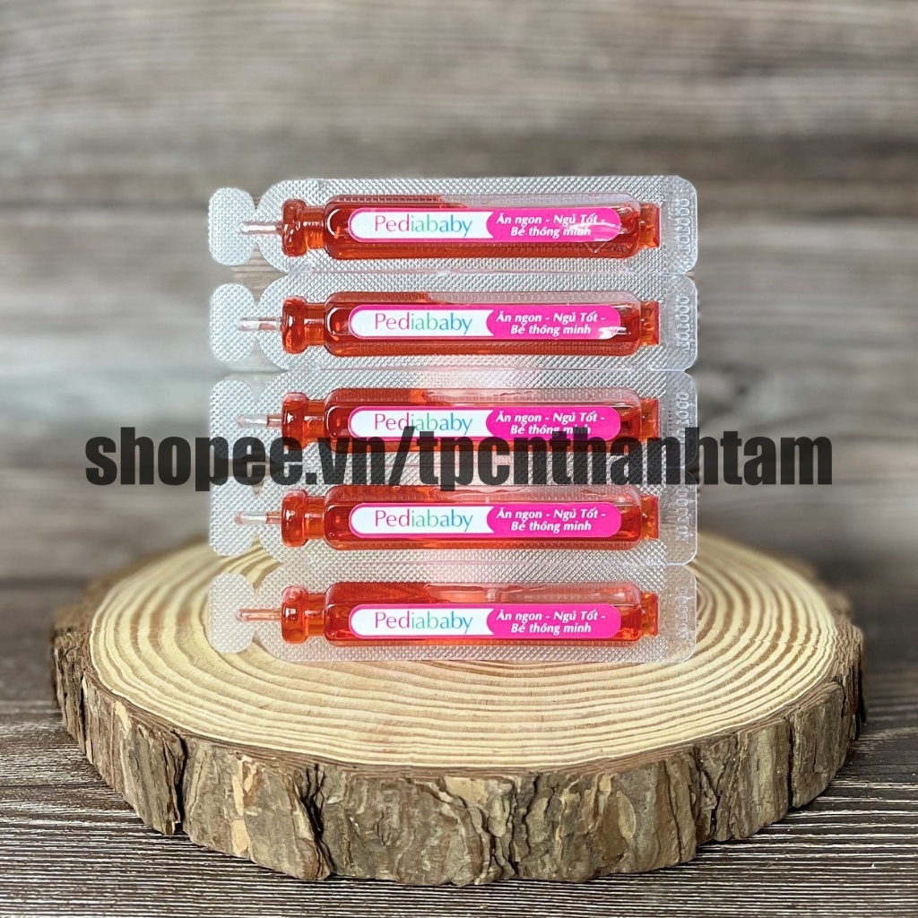Siro PEDIBABY ĂN NGON giúp bé tăng cân, hỗ trợ tăng cường sức đề kháng - Hộp 20 ống