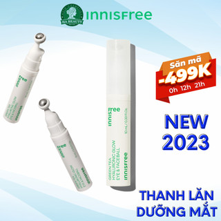Thanh lăn dưỡng ẩm phục hồi chống lão hóa trà xanh dành cho da mặt và mắt innisfree Green Tea Seed Eye & Face Ball 10ml