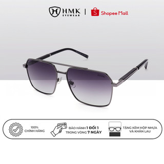 Kính Râm Mát HMK Eyewear Phong Cách Thời Trang Tổng Tài, Bảo Vệ Mắt, Tròng Phân Cực Chống UV420 - KM2124