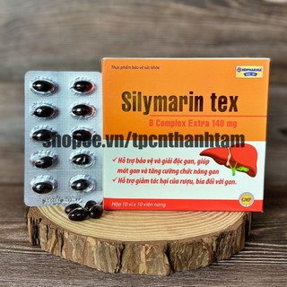 Viên uống SILYMARIN TEX CAM tốt cho gan, giải độc và làm mát gan - Hộp 100v