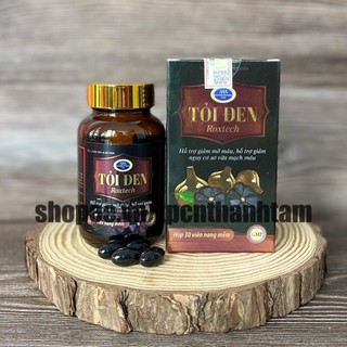 Viên uống Tỏi Đen Roxtech đông trùng hạ thảo, linh chi hỗ trợ giảm mỡ máu, tăng cường sức khoẻ - Chai 30 viên