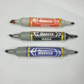 [MUA SỈ GIẢM 10%] [COMBO 4 CÂY] Bút lông dầu 2 đầu HADA (xanh, đỏ, đen)