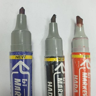 [MUA SỈ GIẢM 10%] [COMBO 4 CÂY] Bút lông dầu 2 đầu HADA (xanh, đỏ, đen)