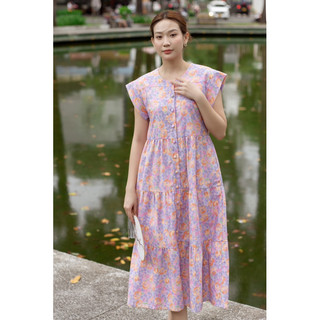 LIALILI.STUDIO | Đầm Linen hoa