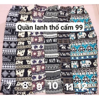Quần lanh thổ Cẩm dài suông Không bo size 55- 68kg   ( lanh lụa)