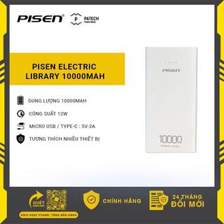 Sạc dự phòng PISEN Electric Library 10000mAh, model : TS-D324, màu trắng, bảo hành 24 tháng