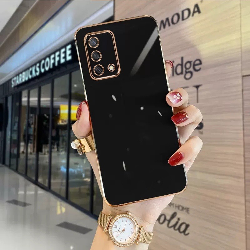 ốp lưng oppo a74 4g oppo a95 TPU Mạ điện 3D mềm dẻo ốp điện thoại oppo a74 oppo a95
